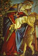 Sandro Botticelli Madonna and Child and the young St. John the Baptist painting